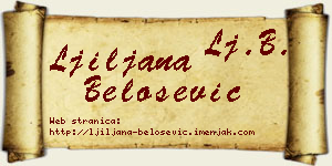 Ljiljana Belošević vizit kartica
